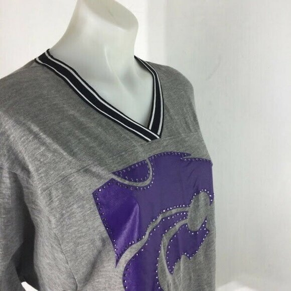 Pink Victoria's Secret Kansas State KSU Logo Tee K-State - Picture 3 of 9